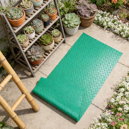 Telescoping Ladder Non Slip Mat - Replacement Step Ladder Stabilizer Pad Large Oil-Resistant Plastic Sheet for Kitchen Garage Commercial Floor