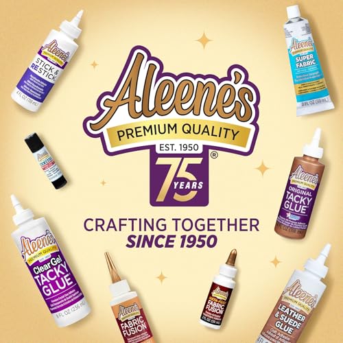 Aleene's The Ultimate Multi-Surface Adhesive, Professional Strength Glue, Strong Bond, Fast Drying, UV & Water Resistant, Repairs, Models, Metal, Glass, Plastic, Wood, Fabric, Tile 1.5 fl oz