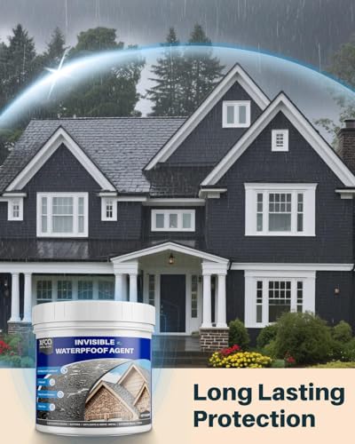 Waterproof Sealant 17.6oz Clear, Transparent Waterproof Coating Water-Based Invisible Agent Roofs, Walls, Garden, Terraces Indoor & Outdoor - size: 17 Oz
