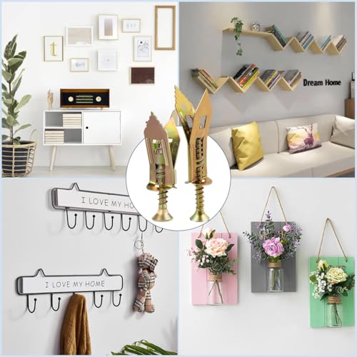 Self Drilling Drywall Anchors and Screws Kit,2026 New Heavy Duty Wall Anchors,No Drill or Holes in Wall Mounting Hardware Repair Tools for Pictures and Furniture,TV, Shelf Straps (100, 1.57IN) - size: 1.57IN