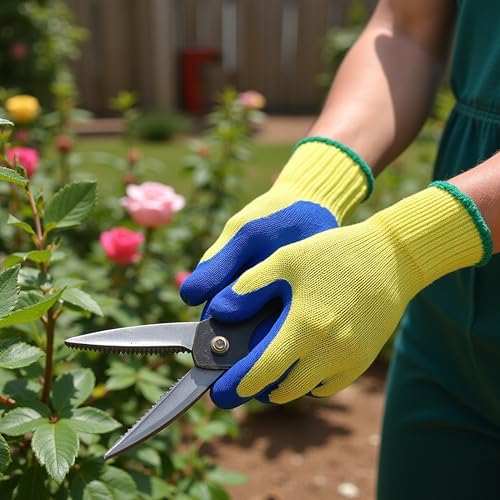 G & F Products G & F 1607XL Cut Resistant Work Gloves, 100-Percent Kevlar Knit Work Gloves, Make by DuPont Kevlar, Protective Gloves to Secure Your hands from Scrapes, Cuts in Kitchen, X-Large , Blue - size: X-Large (Pack of 1)