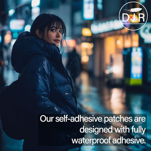 Down Jacket Repair Patches - Self-Adhesive Down Jacket Repair Patches | Waterproof, Tear-Resistant, Pre-Cut Patches | 7-Piece Set for Outdoor Gear, Sleeping Bags & Tent - color: Purple
