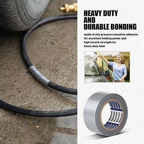 Duct Tape Heavy Duty Waterproof - 1.88 in 35 Yards Tearable Silver Duct Tape No Residue Strong Adhesive for Home Repair Use,Carpet Binding,Bundles - color: Grey
