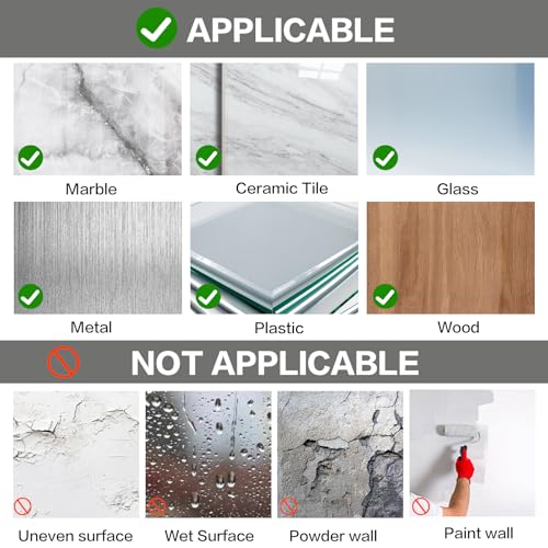 48PCS Nano Double Sided Adhesive Pads,Waterproof No Damage Removable Heavy Duty Mounting Tapes,Clear Residue-Free Strong Sticky Pads for Walls,Hanging Pictures, DIY Craft Home Office