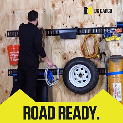 DC Cargo Mall Dual Arm Tool Hook Hanger E Track Accessories 3" Deep (10 Pack) - Garage Wall Mount, Truck, Enclosed Trailer, Storage ETrack System - size: 10 Pack