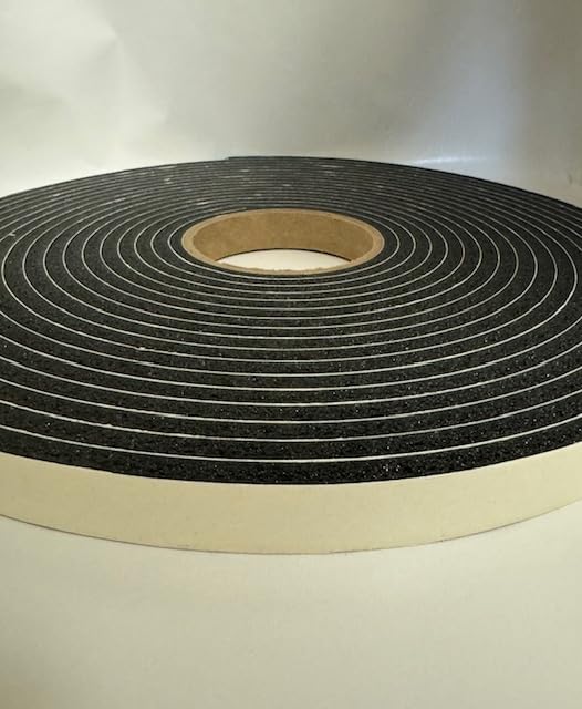 Generic Peak Weather Stripping Tape 1/4 inch Thick Foam x 3/4 inch Wide x 420in. Long Black Black PVC Foam Tape