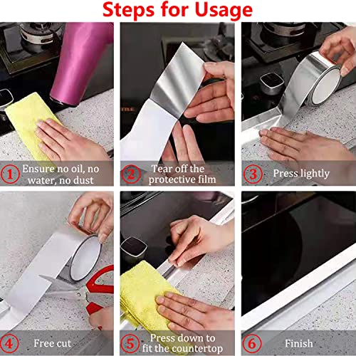 Aluminum Foil Duct Tape Heavy Duty Waterproof, Premium Silver Metal HVAC Heat Tapes (2"*65Feet,3.9mil), High Temperature, Dryer Vent Insulation Tape for Ductwork, Ducting, Sealing, Patching, Furnace - size: 1-Pack