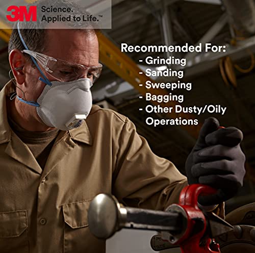 3M 50051138542851 Particulate Respirator, 8271, P95, 10/Dispenser, Standard, Light Blue (Pack of 10)