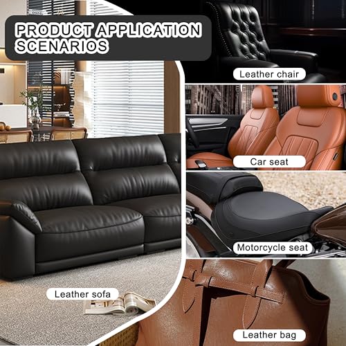 XSunLea Self Adhesive Leather Repair Patch,8x12 inch Vinyl Repair Kit,Leather Repair Kit for Furniture,Car Seat,Couch,Office Chair,2 Pcs Dark Gray - color: Dark Gray, size: 8*12inch
