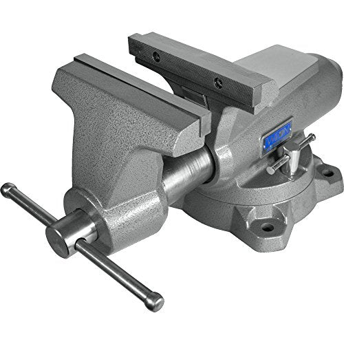 Wilton Mechanics Pro Bench Vise, 8" Jaw Width, 8-1/2" Jaw Opening, 4-1/2" Throat (Model 880M), Grey - size: 8 In.