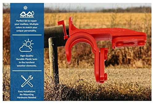 New Mailbox Plastic Latch Set Repair Kit for Solar Group Mail Box Metal Mailbox Repair (1)