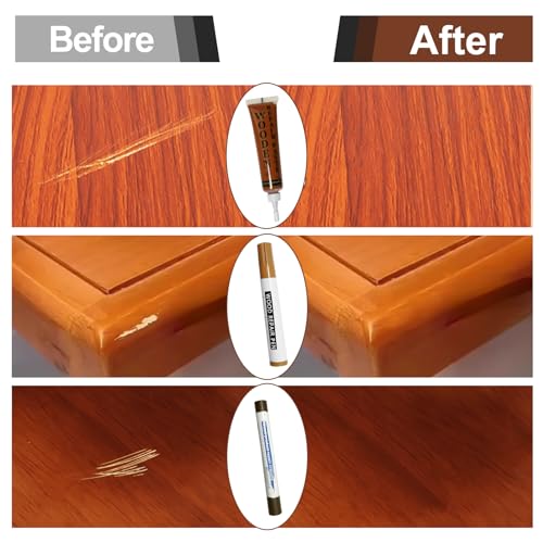 Wooden Furniture Repair kit - a Set of 43 Stain Sticks. Wood Scratch Repair, Floor Scratch Repair, Used for Scratches and Cracks in Wooden Floors, Tables, cabinets, Wooden Doors and Other Hardwood