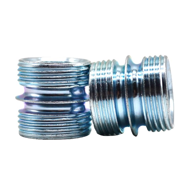 4 Pack 1 Inch/25.4mm Diameter Wire Shelving Post Coupler Connector for 0.047"/1.2mm Thickness Coarse Thread Storage Shelves Metal Rack Pole, Shelf Unit Post Extension Kit, Connection Nuts Replacement - style: Post Connector 4 Pack