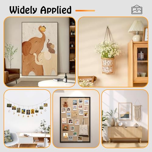 Picture Hanging Kit Hanging Hardware Assorted with Magnetic Hammer D Ring Nails Hooks Wires Magnetic Level for Wall Mounting Heavy Picture Canvas Paintings Photos Frame Board Clock