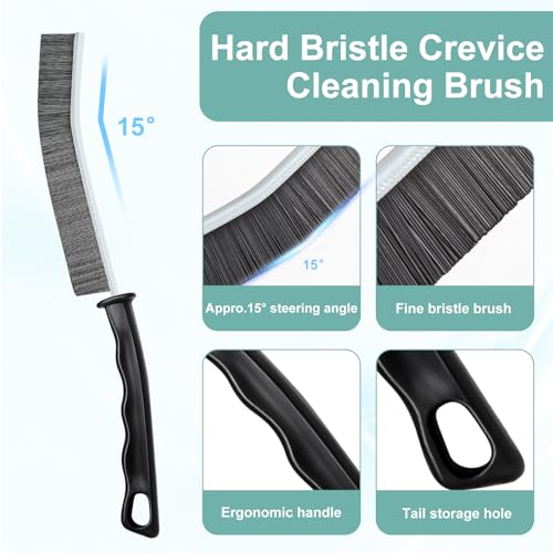 Crevice Cleaning Brush,Hard-Bristled Grout Brush,2026 New Multifunctional Gap Cleaning Brush Tool,Dead Corners Brushes for Bathroom Kitchen Tiles Window Door Slots,3pcs