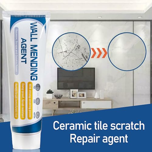 Drywall Patch Repair Kit: Wall Mending Agent for Holes & Cracks - Wall Repair Paste for Nail Holes, Dents & Small Damage-120G - color: 120G