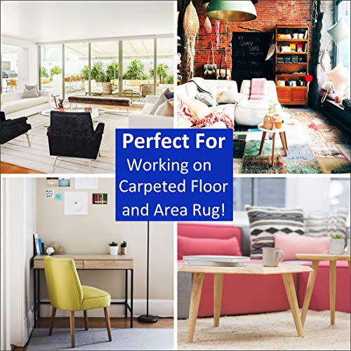 40PCS 1-3/4in.Self Stick Carpet Sliders Self Adhesive Furniture Moving Slider for Carpet Slider,Self-Adhesive Furniture Slider,Moving Pads Moving Furniture Sliders,Furniture Mover Glides Glider