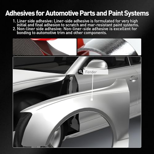 Automotive Acrylic Plus Attachment Tape 0.79" x 18Ft Made of 3M Pack of 2 Double Sided Tape PT1100 Heavy Duty for Moldings Claddings Panels Pads and Other Car Automotive Applications - size: 0.79" X 18ft