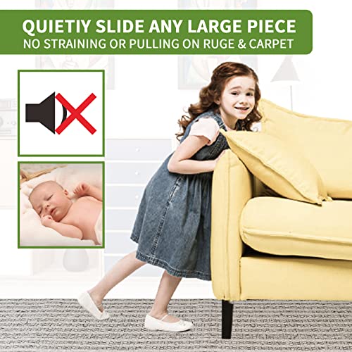 Furniture Sliders for Carpet 16 PCS - 2 1/2 inch Furniture Moving Slider Chair Legs Floors Protectors Furniture Movers Sliders – Move Your Furniture Easy & Safely(for Carpet) Beige Coffee - size: 16 PCS 2 1/2 inch Beige Coffee