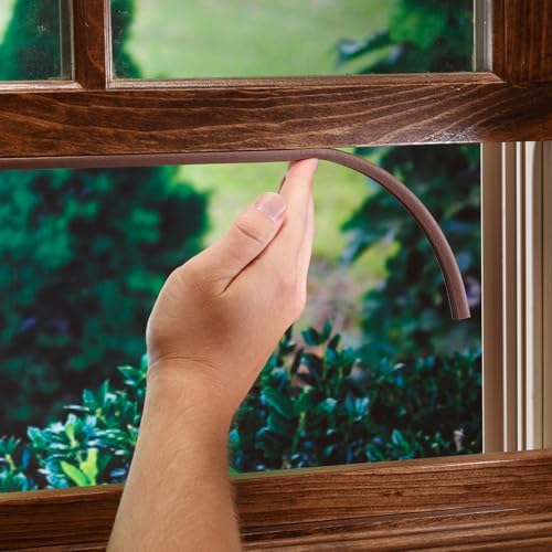 M-D Building Products 63644 5/16 in. x 19/32 in. x 10 ft. Brown Premium Rubber Window Seal for Large Gaps - color: Brown, size: 5/16 in. x 19/32 in.