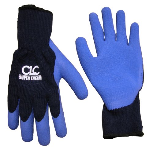 CLC Custom Leathercraft 2032M Super Thermo Lined Latex Gripper Gloves, Medium