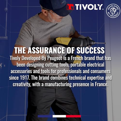 TIVOLY - T-Gun F300 Cartridge Caulking Gun - for Cordless Drill and Screwdriver- for Ø 1,96" - 10,48 fl oz cartridges