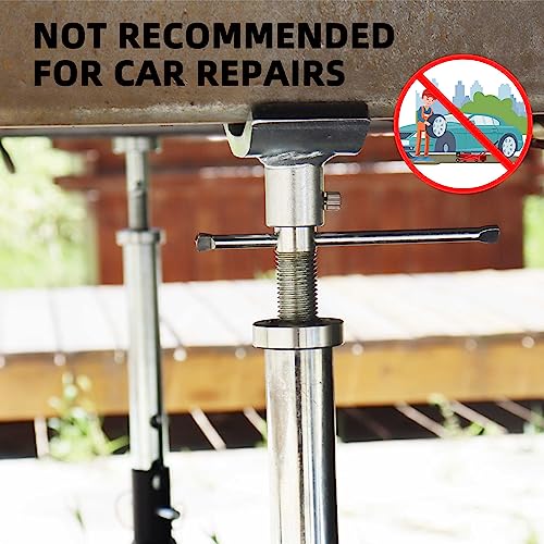BESTOOL RV Supports Stabilizer Jacks, Travel Trailer Stabilizer Jacks Camper Jack Stands from 17.3" to 30.3" 5Ton /12000 lbs Capacity - color: Black-Dual head RV stabilizer jacks/2PC