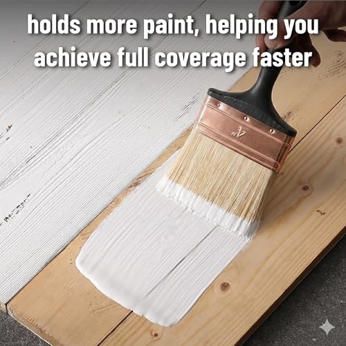 Bates- Paint Roller Kit, 15 pcs, 9" and 4" Roller Frames with Covers, 9" and 4" Plastic Paint Trays, Plastic Putty Knives, 4" Deck Stain Brush, Sanding Sponge, Wall Painting Supplies for Home Interior