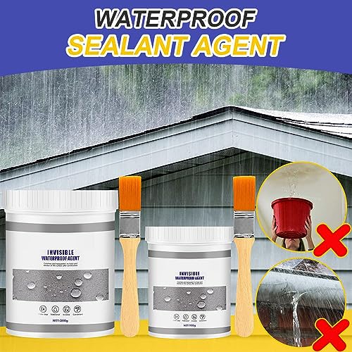 Super Strong Invisible Waterproof Anti-Leakage Agent, 2023 New Transparent Repairing Leak Waterproof Adhesive, Waterproof Insulating Sealant for Home Bathroom Roof (300g) - color: 300g