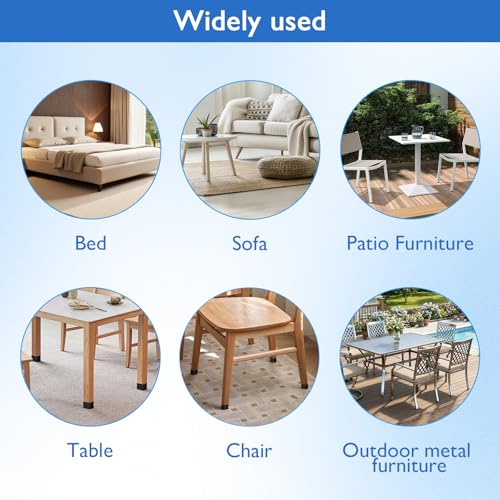 16 Pcs 1-1/4" x1-1/4 Square Silicone Chair Leg Floor Protectors, Rubber Chair Leg Caps, Flexible & Anti-Slip Chair Table Leg Covers, Wood Post End Cap, Furniture Leg Covers for Patio Indoor, Black - size: 1-1/4"