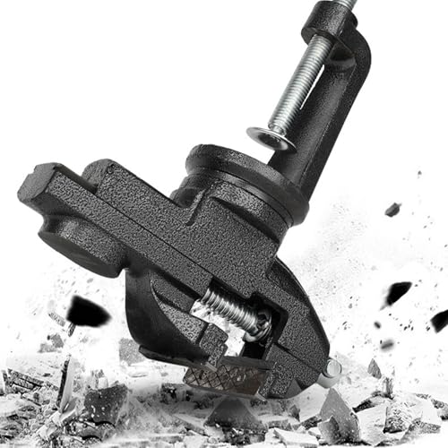 Table Vise 3 Inch, 360° Swivel Base Universal Home Vise Portable Bench Clamp,Bench Vise For Workbench,Vise Clamp for Woodworking, Handcraft Creations, Metalworking, Cutting Conduit, Drilling, Sawing - size: 3inch, style: 360° Swivel Base