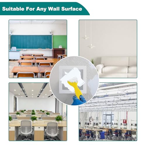WYIRONG 19 Pack Drywall Repair Kit for Large Holes, 2/4/6/8 Inch Dry Wall Patch Kits for Erase a Small Nail Hole, Plaster Wall Patching Self Adhesive Aluminum Mesh with Scraper and Sandpaper - style: 19 Pack Drywall Patch Kit
