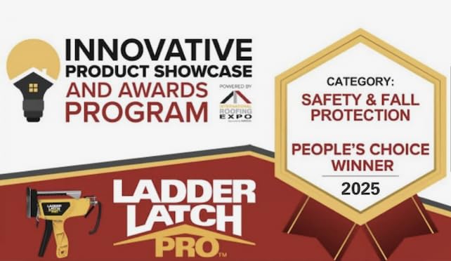 Ladder Safety Device - Lightweight, Installs in Seconds with One Hand