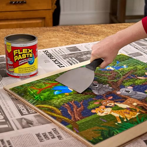 Flex Paste, Waterproof Paintable Putty, Spackle Sealant, Fill Gaps Cracks Holes - Block Out Water and Air - UV Resistant - Walls, Drywall, EPDM, Concrete, Roof, RV Repairs, Clear, Quart - size: Quart