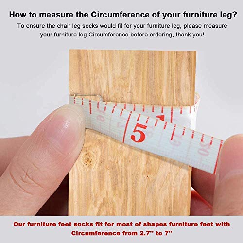 Ulalaza 32Pcs Chair Leg Floor Protectors Knitted Furniture Feet Non-Slip Wear-Resistant Noise-Reducing Chair Covers Caps Set (Style 2-Coffee) - color: Style 2-coffee