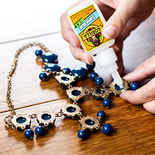 Gorilla Super Glue Gel, Clear Glue, 20 Gram (Pack of 1) - All Purpose and Fast Setting for Projects and Repairs - size: Pack of 1