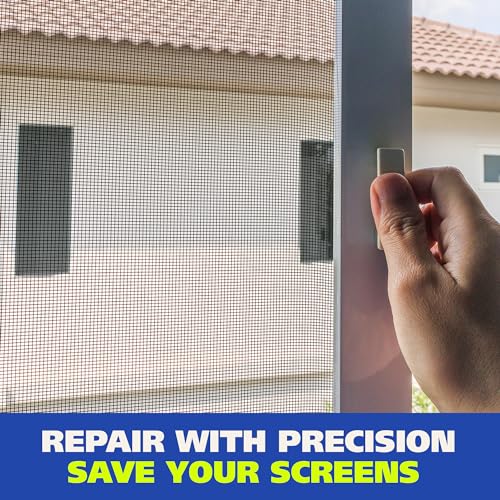 Gaffer Power Screen Repair Tape – Fiberglass Mesh, Strong Adhesive, Weather-Resistant Window & Door Screen Patch – Easy to Use, Durable Screen Repair Kit for Holes & Tears