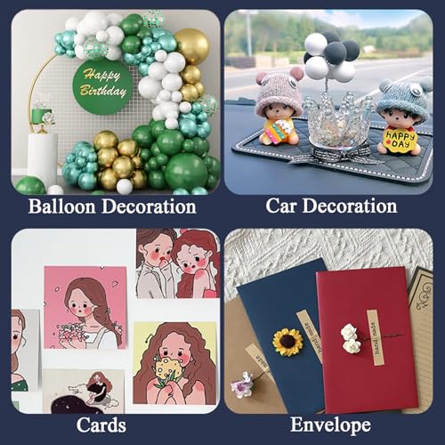 Adhesive Stick dots Two-Sided Sided Mounting Putty Stick Tack for Wall Hanging Crafts Balloons Festival Party Decorations,Clean Removable(0.39"*0.78"-100) - size: 0.39"*0.78"