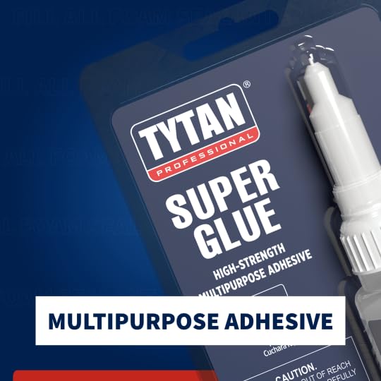 TYTAN Professional Super Glue 0.7 oz (20g) 1 Pack – Fast Dry Clear Cyanoacrylate Adhesive – Strong Instant Bond for Plastic, Metal, Wood, Rubber & More – Precision Nozzle