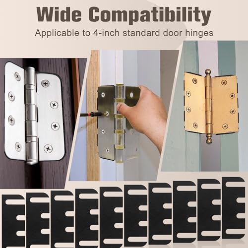 10 Pack Door Hinge Shims, 4 Inch Lenth 0.040 Inch Thickness Hardware for Door Hinge Repair Kit (Style A) - style: Style A