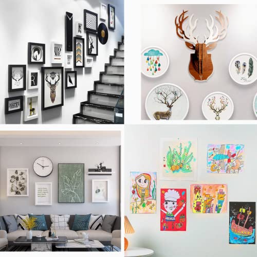 24 Pairs(48strips) Large Picture Hanging Strips Heavy Duty, Picture mounting Strips,Removable Hook and Loop Tape,Perfect for Wall Art Hanging Frames
