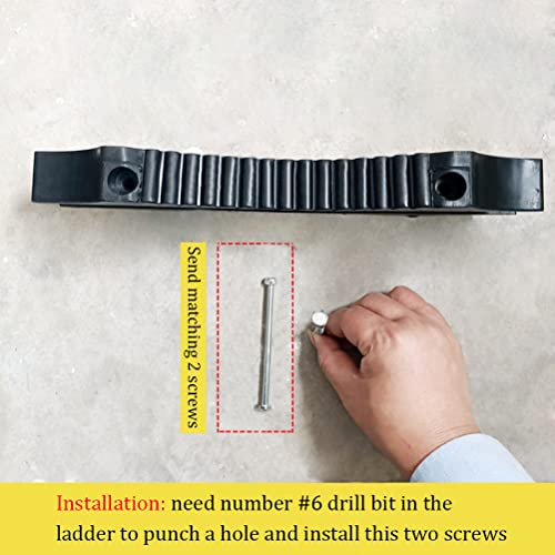 Rubber Steep Ladder Accessory, Ladder Stabilizer, Anti-Slip, Fall Prevention, Scratch Protection, Extension Stepladder Attachment Against Wall, Telegraph Pole, Trunk for Added Stability and Safety