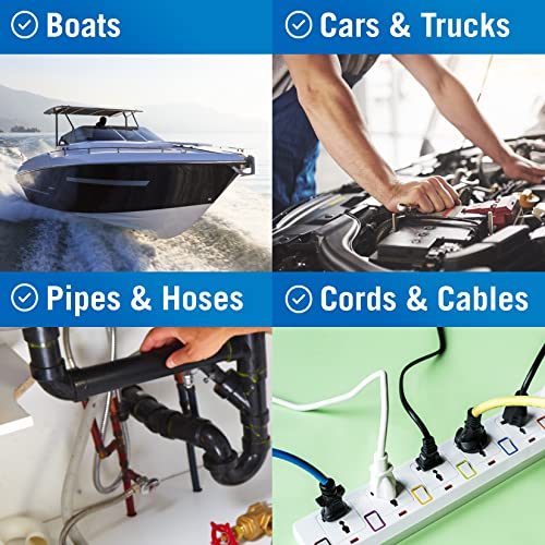 Better Boat Self Fusing Silicone Tape Waterproof Clear, Plumbing Tape for Leaks, Hose and Pipe Repair Tape, 1 in x 40 ft - color: Clear, size: 40 Ft X 1 in
