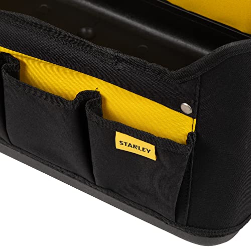 STANLEY Open Tool Bag Tote, Waterproof Base, Multi-Pockets Storage Organiser with Shoulder Strap, 22 Inch, 1-70-319 - size: 20 Inch Open Tote Bag