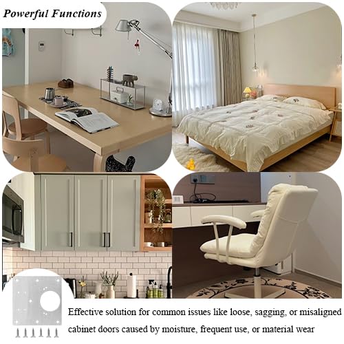 6 Pack Cabinet Door Hinge Repair Plates Cabinet Hinge Repair Replacement Brackets Board Hinges Repairs Fixing Plates with Screw Thicken Durable Stainless Steel for Kitchen Cupboard Locker Furniture - size: 3.54x3.54 inch-6P