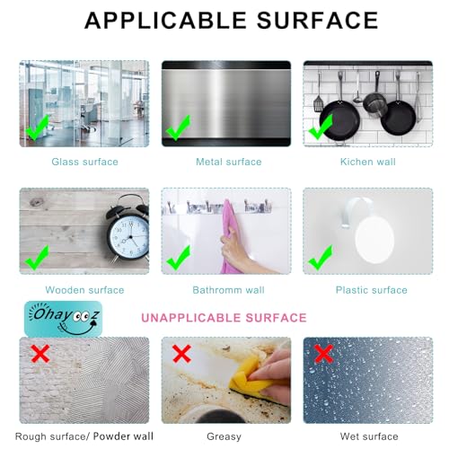 Ohayooz® Extra Strong Double Sided Tape Heavy Duty Removable 30FT, Clear Sticky Adhesive Nano Tape Tough Washable Waterproof Mounting Tape for Hanging Picture, Poster, Carpet, Photo Deco, Pack of 3 - size: 10 Feet Set of 3