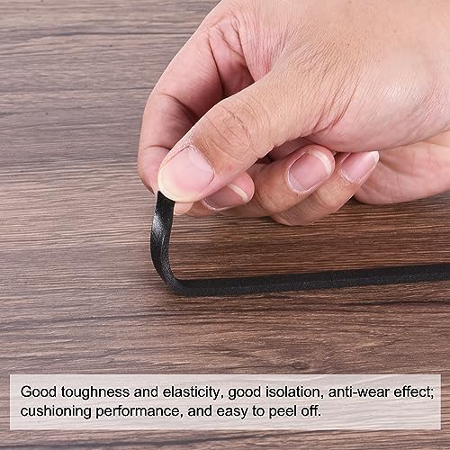 PATIKIL 5m/16.4ft Sealing Foam Tape, 5mm Wide 1mm Thick Single Sided Weather Stripping Door Seal Strip for Window Door Insulation, Black - size: 5mx5mmx1mm