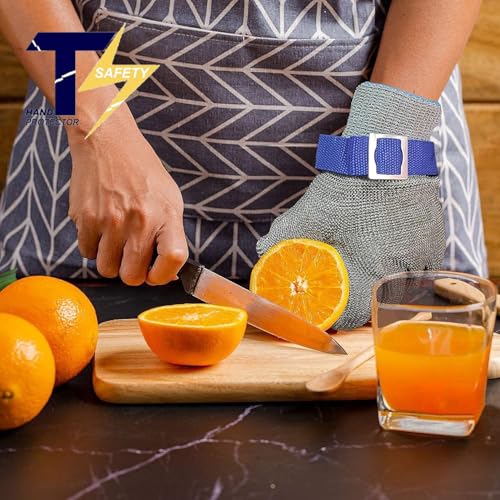 2.0 ANSI A9 Cut Resistant Gloves Stainless Steel Mesh Metal Wire Glove Durable Rustproof Reliable Cutting Glove for Meat Processing, Food Cutting (Small - size: Small (Pack of 1)