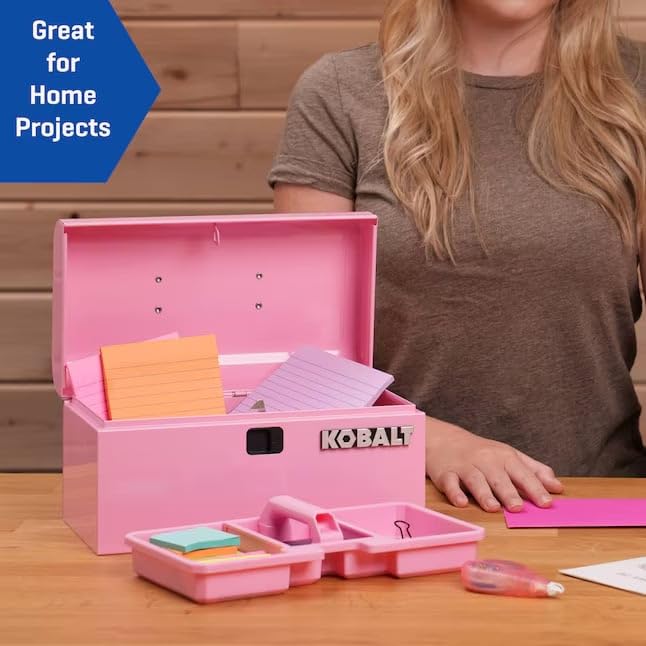 K.balt Retro Portable Mini Toolbox Pink Steel Tool Box - color: Pink, size: Retro