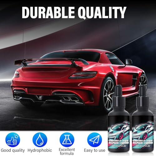 2Pcs Upgraded Windshield Crack Repair Kit, 2025 New Cracks Gone Glass Repair Kit, Professional Windshield Chip Repair, Windshield Repair Kit for Daily Vehicle Maintenance